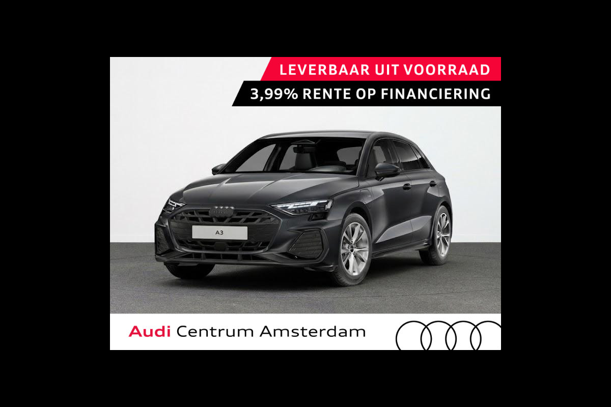 Audi A3 Sportback S edition 40 TFSI 204 pk | Optiekpakket zwart plus | Lichtpakket plus ambient light | Trekhaak | achteruitrijcamera |