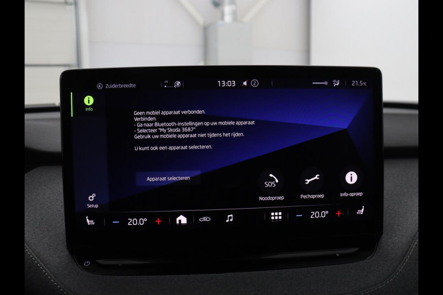 Škoda Enyaq iV 60 | SOH 92.1% | Trekhaak | Stuur/stoel verwarming | Half Leder | Cruise control | Camera | Carplay | Standkachel | Sfeerverlichting | 21''