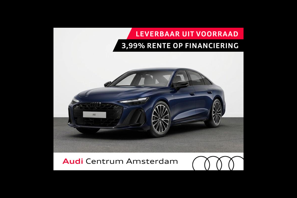 Audi A6 Limousine S edition e-hybrid 299 pk | Tech plus | Premium pakket | Exterieurpakket zwart | Achterklep elektrisch openend en sluitend |