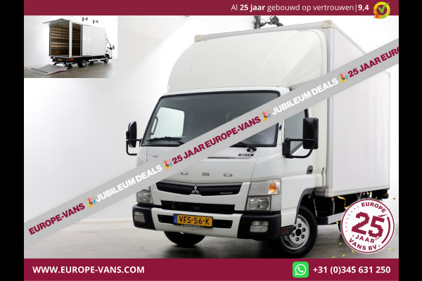 FUSO Canter 3.0D 150pk E6 Bakwagen met laadklep en zijdeur + trekhaak 3500kg 04-2020