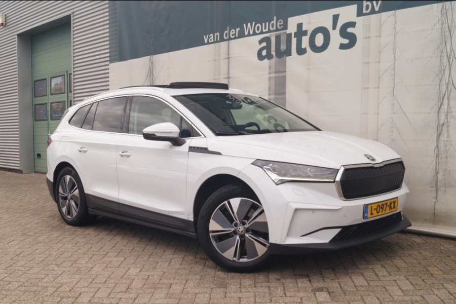 Škoda ENYAQ iV 80 204pk 77kWh -SOH93%-PANO-TREKHAAK-ECC-PDC-