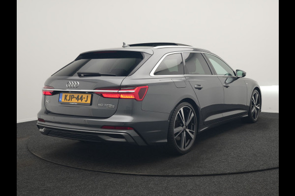 Audi A6 Avant 50 TFSI e quattro S Line PHEV 300pk Dealer O.H | Panodak | Head Up | Adaptive Cruise | Lederen Sportstoelen Memory & Verwarmd | S Sportstuur Verwarmd | Apple Carplay | Blis | Sfeerverlichting | Keyless | Navigatie | Virtual | DAB | 19" L. | Plug In Hybrid |