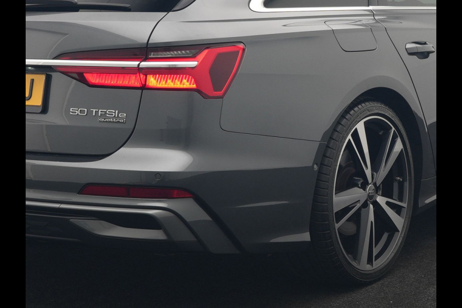 Audi A6 Avant 50 TFSI e quattro S Line PHEV 300pk Dealer O.H | Panodak | Head Up | Adaptive Cruise | Lederen Sportstoelen Memory & Verwarmd | S Sportstuur Verwarmd | Apple Carplay | Blis | Sfeerverlichting | Keyless | Navigatie | Virtual | DAB | 19" L. | Plug In Hybrid |
