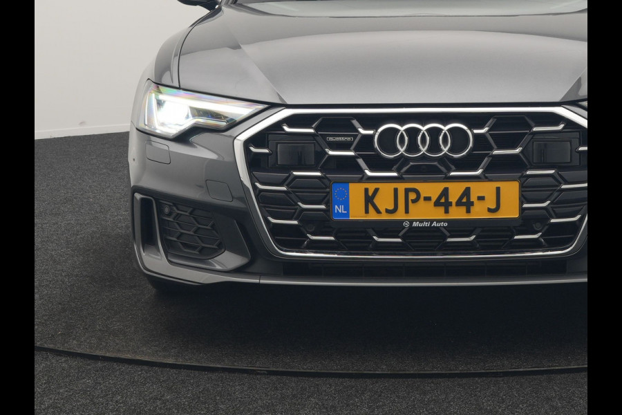Audi A6 Avant 50 TFSI e quattro S Line PHEV 300pk Dealer O.H | Panodak | Head Up | Adaptive Cruise | Lederen Sportstoelen Memory & Verwarmd | S Sportstuur Verwarmd | Apple Carplay | Blis | Sfeerverlichting | Keyless | Navigatie | Virtual | DAB | 19" L. | Plug In Hybrid |