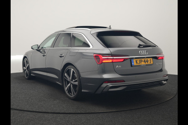 Audi A6 Avant 50 TFSI e quattro S Line PHEV 300pk Dealer O.H | Panodak | Head Up | Adaptive Cruise | Lederen Sportstoelen Memory & Verwarmd | S Sportstuur Verwarmd | Apple Carplay | Blis | Sfeerverlichting | Keyless | Navigatie | Virtual | DAB | 19" L. | Plug In Hybrid |
