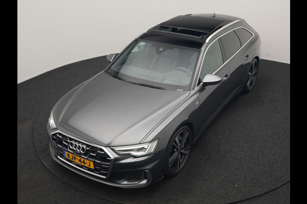 Audi A6 Avant 50 TFSI e quattro S Line PHEV 300pk Dealer O.H | Panodak | Head Up | Adaptive Cruise | Lederen Sportstoelen Memory & Verwarmd | S Sportstuur Verwarmd | Apple Carplay | Blis | Sfeerverlichting | Keyless | Navigatie | Virtual | DAB | 19" L. | Plug In Hybrid |