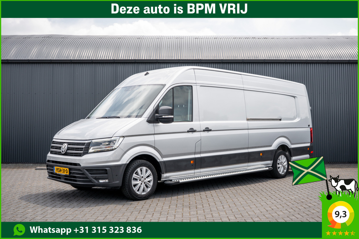 Volkswagen Crafter 2.0 TDI XL L5H3 | 177 PK | Rijplaten | Automaat | LED | Camera | Carplay | Schuifdeur L+R | PDC | Trekhaak