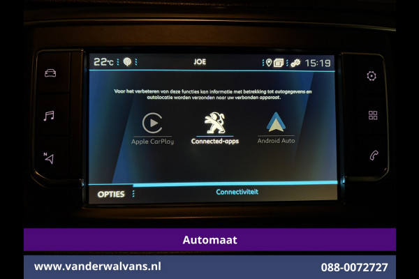 Peugeot Expert 2.0 Blue HDI 122pk Automaat L2H1 | Airco | Cruisecontrol | Camera | PDC V+A | LMV Stoelverwarming, Apple Carplay & Android Auto, Sidebars, 3-Zits