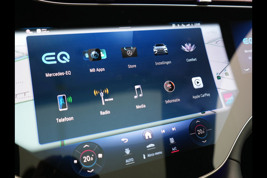 Mercedes-Benz EQE SUV 350+ Business Edition 105 kWh 292pk Dealer O.H | Hyper Screen | Panodak | Adaptive Cruise | Burmester Audio | Head Up | 360 Camera | Lederen Sportstoelen Memory & Ventilatie | Digital LED | BLIS | Apple Carplay | Stuur & Stoelen Verwarmd  Virtual | Navigatie | DAB | 20"L.M |