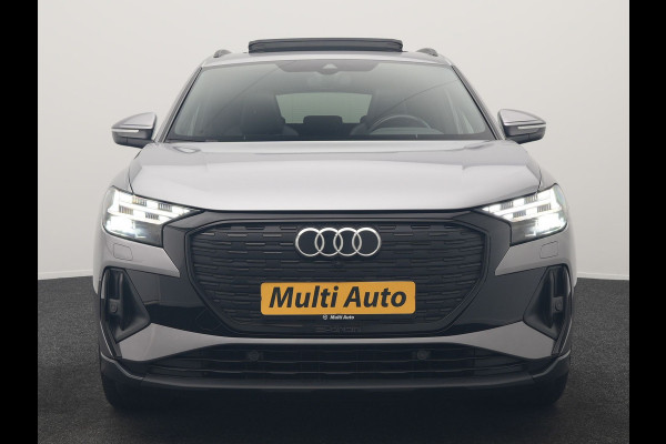 Audi Q4 e-tron 50 quattro S Line 82 kWh 299pk Dealer O.H | Trekhaak Af Fabriek | Panodak | Adaptive Cruise | Camera | Lederen Sportstoelen Memory & Verwarmd | Matrix LED | BLIS | Keyless | Navigatie | Virtual | DAB | 20"L.M |