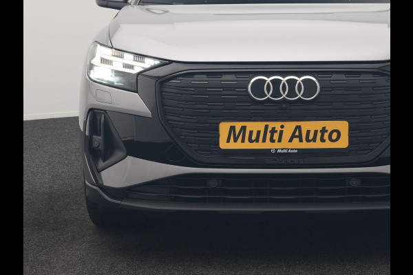 Audi Q4 e-tron 50 quattro S Line 82 kWh 299pk Dealer O.H | Trekhaak Af Fabriek | Panodak | Adaptive Cruise | Camera | Lederen Sportstoelen Memory & Verwarmd | Matrix LED | BLIS | Keyless | Navigatie | Virtual | DAB | 20"L.M |
