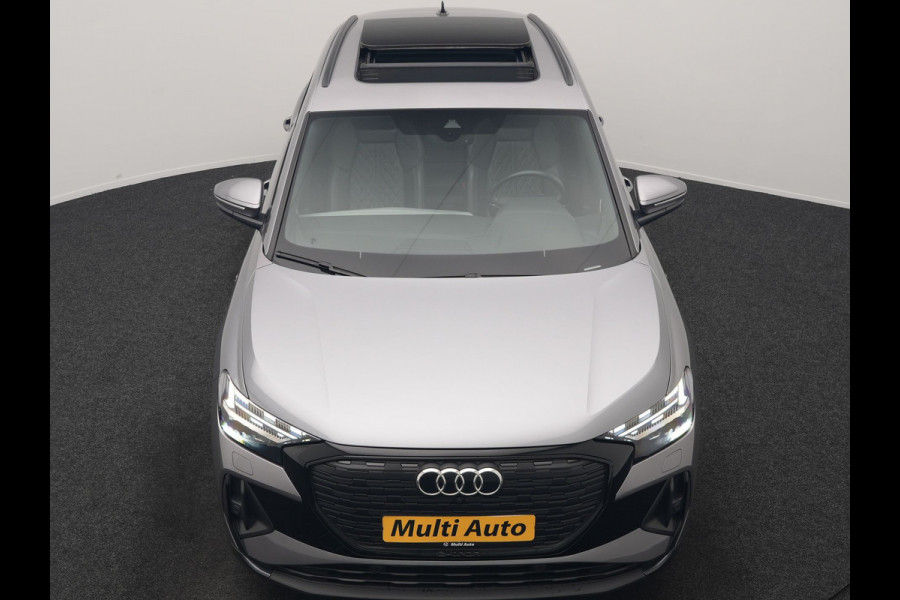 Audi Q4 e-tron 50 quattro S Line 82 kWh 299pk Dealer O.H | Trekhaak Af Fabriek | Panodak | Adaptive Cruise | Camera | Lederen Sportstoelen Memory & Verwarmd | Matrix LED | BLIS | Keyless | Navigatie | Virtual | DAB | 20"L.M |