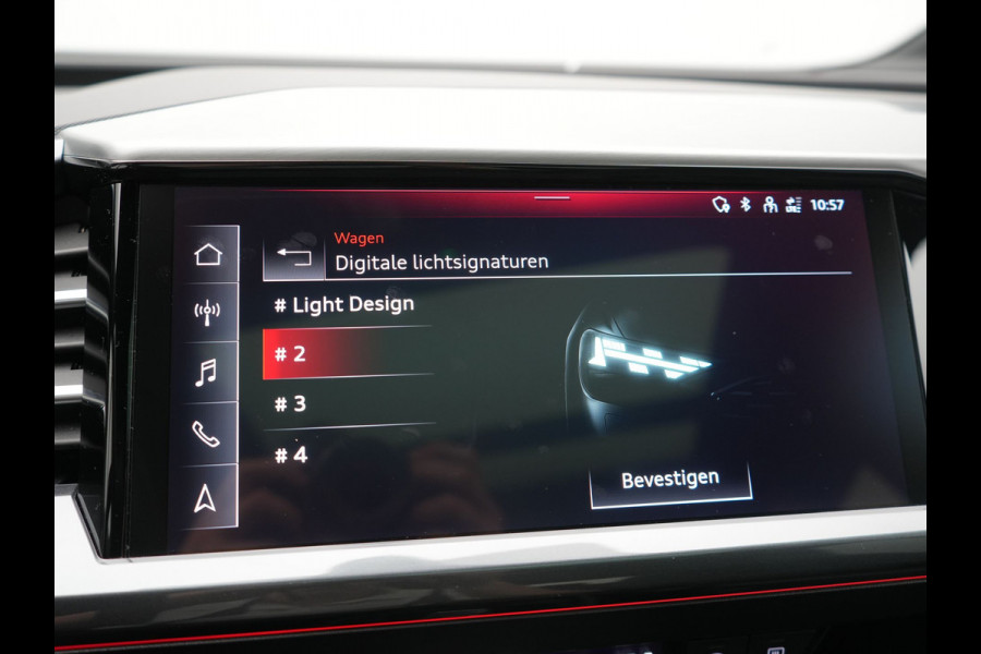 Audi Q4 e-tron 50 quattro S Line 82 kWh 299pk Dealer O.H | Trekhaak Af Fabriek | Panodak | Adaptive Cruise | Camera | Lederen Sportstoelen Memory & Verwarmd | Matrix LED | BLIS | Keyless | Navigatie | Virtual | DAB | 20"L.M |