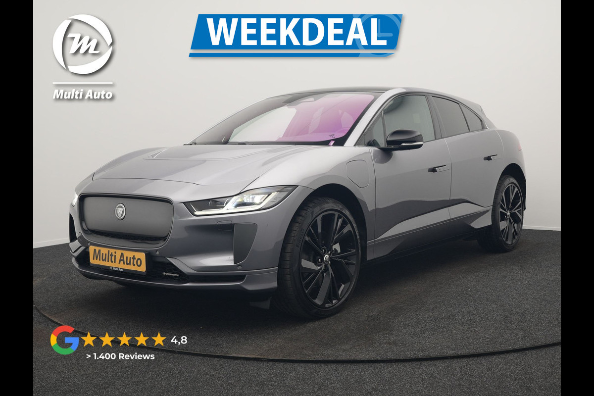 Jaguar I-PACE EV400 R-Dynamic 90kWh HSE FACELIFT MODEL INCL BTW | Luchtvering | Panodak | Adaptive Cruise | Lederen Schaalstoelen Memory & Ventilatie | Alcantara Hemel |  22"L.M | Head Up | Meridian Sound | Keyless | Apple Carplay |
