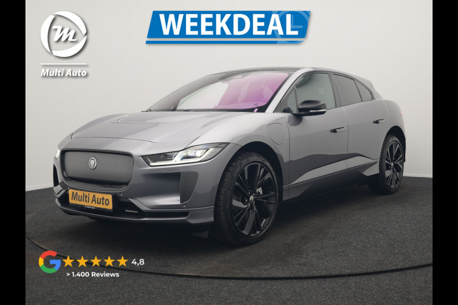 Jaguar I-PACE EV400 R-Dynamic 90kWh HSE FACELIFT MODEL INCL BTW | Luchtvering | Panodak | Adaptive Cruise | Lederen Schaalstoelen Memory & Ventilatie | Alcantara Hemel |  22"L.M | Head Up | Meridian Sound | Keyless | Apple Carplay |