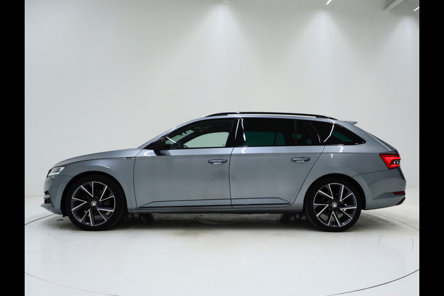 Škoda Superb Combi 1.4 TSI iV Sportline | Leder/Alcantara | Trekhaak | Carbon | 360 | Memory | Keyless | Adaptive Cruise