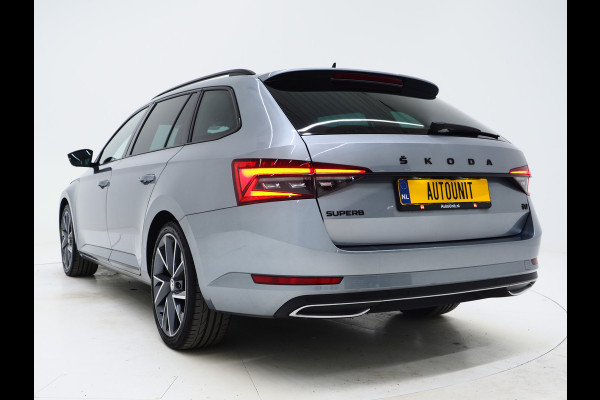Škoda Superb Combi 1.4 TSI iV Sportline | Leder/Alcantara | Trekhaak | Carbon | 360 | Memory | Keyless | Adaptive Cruise