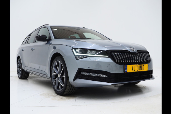 Škoda Superb Combi 1.4 TSI iV Sportline | Leder/Alcantara | Trekhaak | Carbon | 360 | Memory | Keyless | Adaptive Cruise
