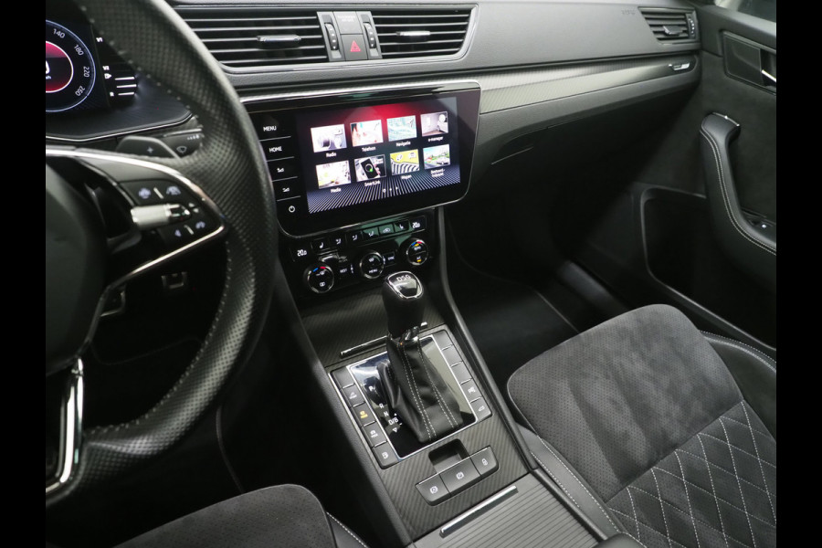 Škoda Superb Combi 1.4 TSI iV Sportline | Leder/Alcantara | Trekhaak | Carbon | 360 | Memory | Keyless | Adaptive Cruise