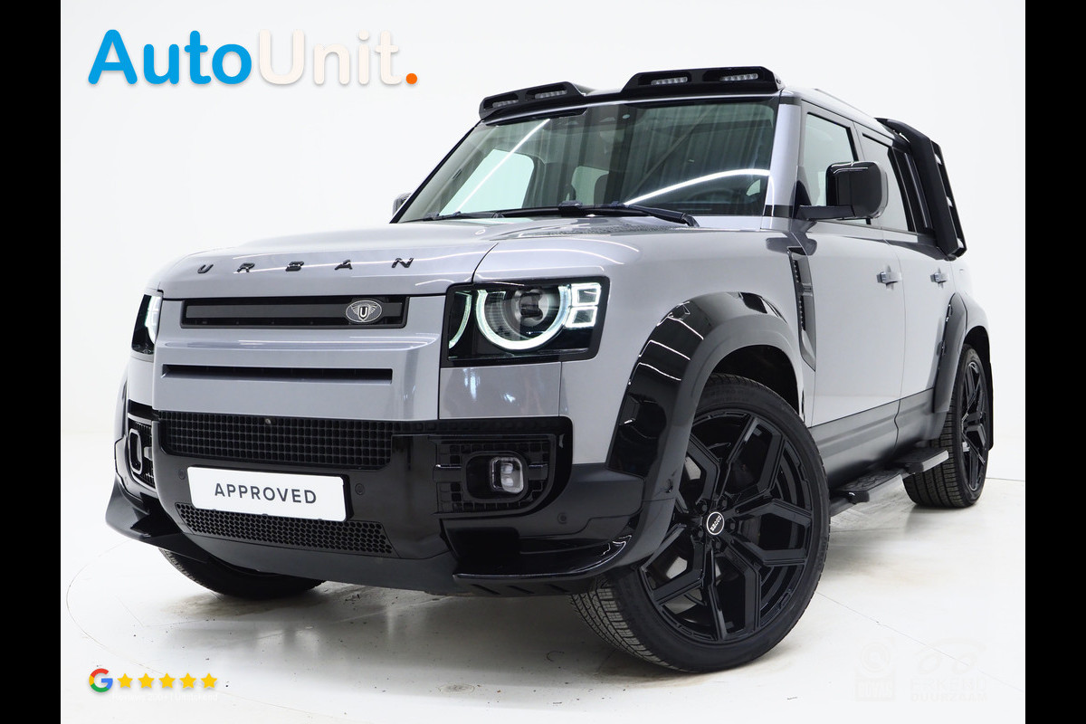 Land Rover Defender 110 2.0 P400e 110 Urban WideTrack Look | Panoramadak | Explorer Pack | Sidesteps | Lightbar | Trekhaak | Meridian
