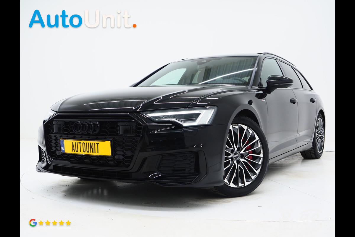 Audi A6 Avant 55 TFSI e quattro Competition Full Black | Panoramadak | Leder | B&O Audio | Camera | Stoelverwarming | Cruise | Carplay