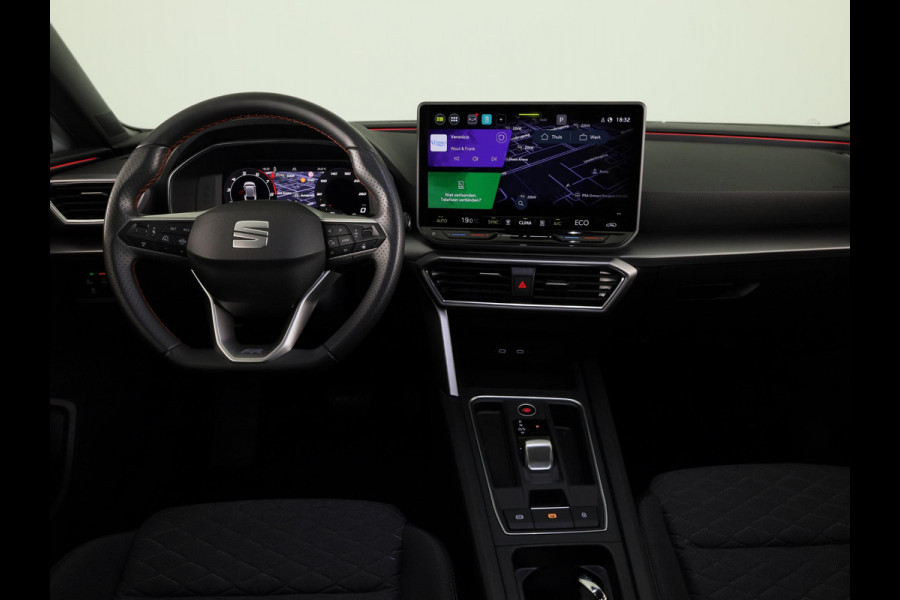 Seat Leon Sportstourer 1.5 TSI e-Hybrid FR PHEV First Edition 204 pk Automaat | Verlengde garantie | Navigatie | Parkeersensoren (Park assist) | Achteruitrijcamera | Adaptieve cruise control | Matrix LED koplampen |
