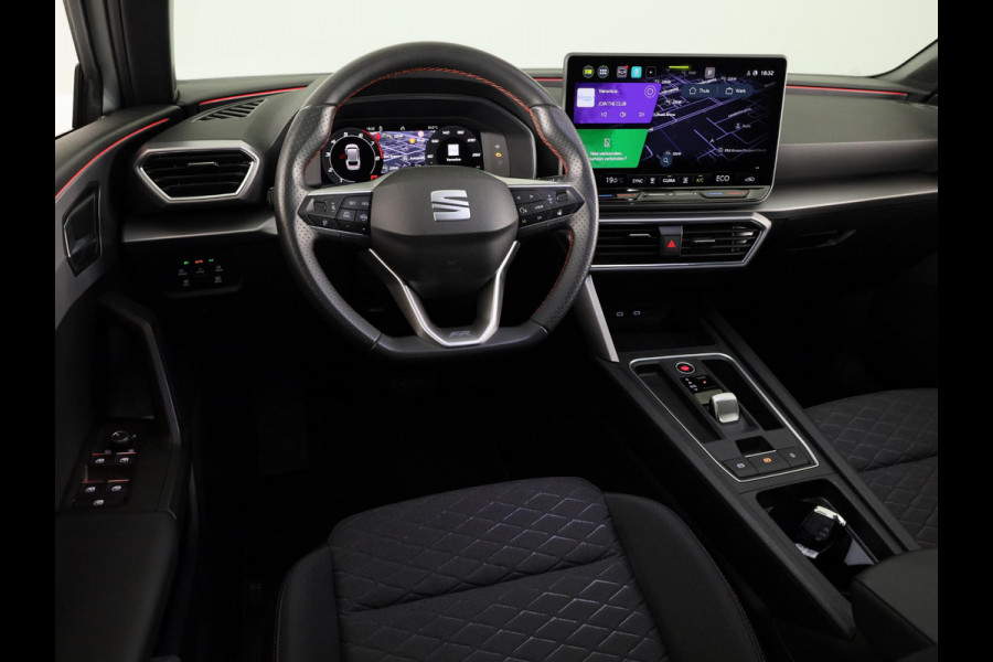 Seat Leon Sportstourer 1.5 TSI e-Hybrid FR PHEV First Edition 204 pk Automaat | Verlengde garantie | Navigatie | Parkeersensoren (Park assist) | Achteruitrijcamera | Adaptieve cruise control | Matrix LED koplampen |