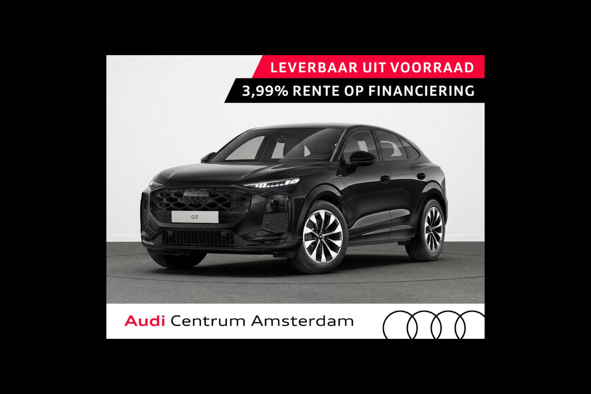 Audi Q3 Sportback S edition e-hybrid 272 pk | Techniekpakket plus | Panorama-glasdak | Optiekpakket zwart-glanzend | Trekhaak mech |