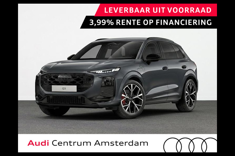 Audi Q3 S edition e-hybrid 272 pk | Techniekpakket Pro | Matrix LED koplampen | S line met microvezel sportstoelen | Optiekpakket zwart-glanzend |