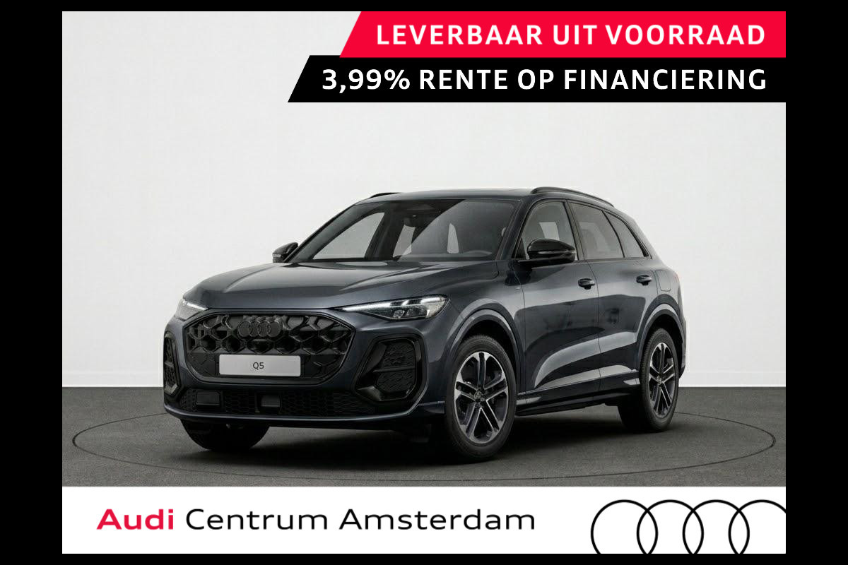 Audi Q5 S edition e-hybrid 299 pk | Panorama-glasdak | Techniekpakket plus | Trekhaak, elektr. wegklapbaar | Geheugen bestuurdersstoel |