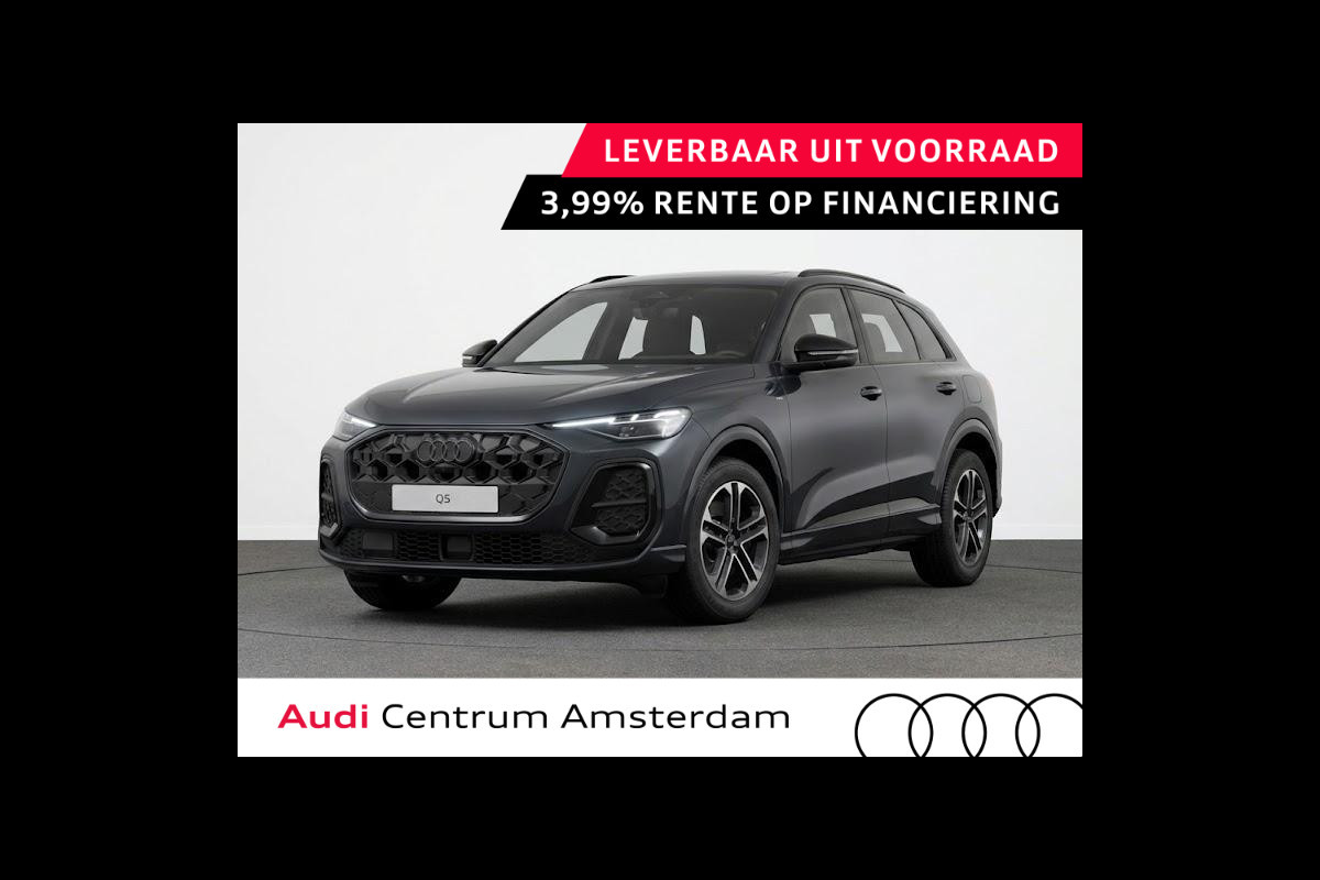 Audi Q5 S edition e-hybrid 299 pk | Panorama-glasdak | Techniekpakket plus | Trekhaak, elektr. wegklapbaar | Geheugen bestuurdersstoel |