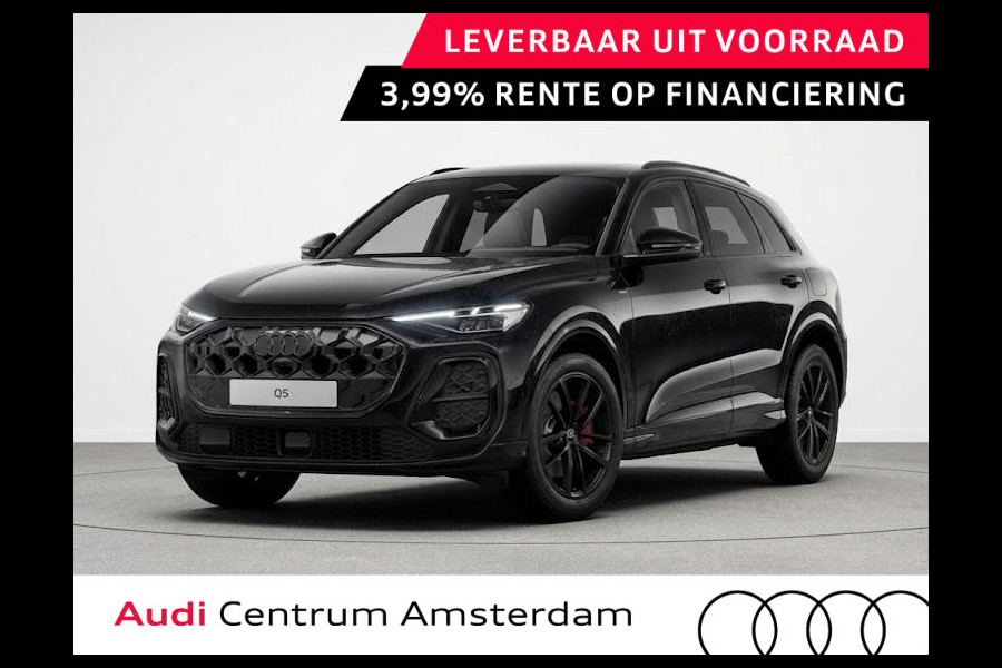 Audi Q5 S edition Competition e-hybrid 367 pk | Panorama-glasdak | Trekhaak, elektr. wegklapbaar | MMI bijrijdersdisplay | Geheugen bestuurdersstoel |