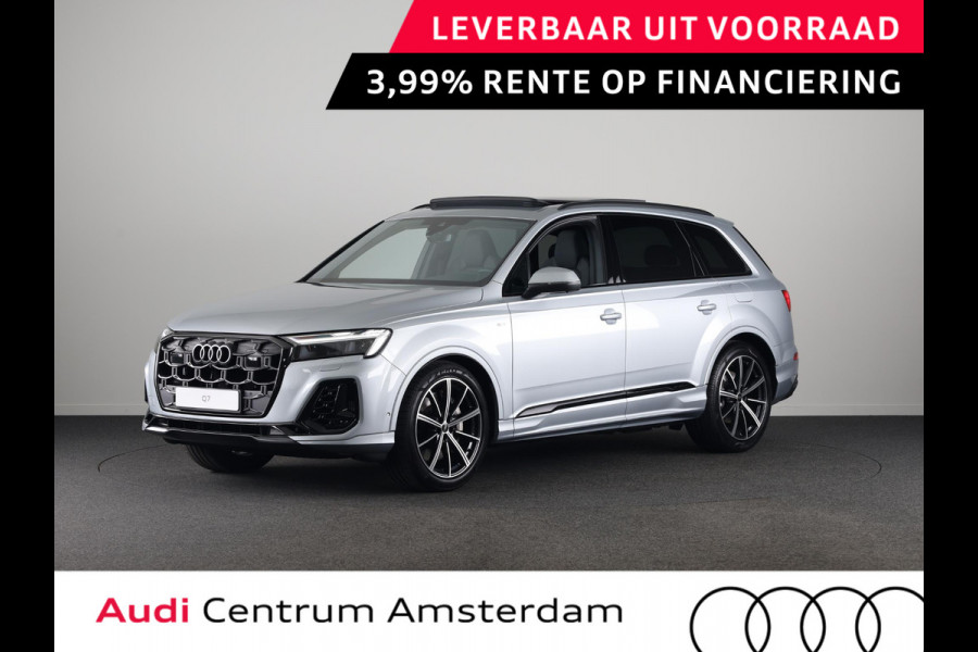 Audi Q7 Pro Line S 55 TFSI e 394 pk | Bang & Olufsen Premium 3D | Glazen panoramadak | Vierwielbesturing | Sportstoelen plus voorin |