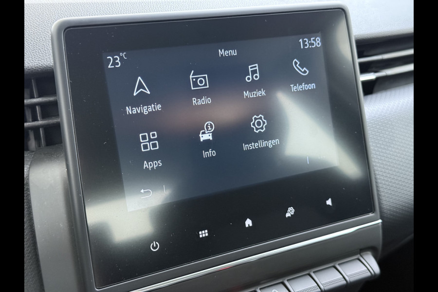 Renault Clio **Gereserveerd** TCe 92pk 5drs Navi CruiseControl Dab Apple/Android Usb Bordherk. Lane-dep. Botswaarsch. Led Start/Stop Isofix Boordcomputer Bluetooth Elek.Ramen/Spiegels 1.0 TCe Zen