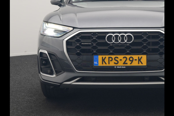 Audi Q5 55 TFSI e S Line PHEV 367pk Dealer O.H. | Trekhaak Af Fabriek | 360 Camera | Alcantara Sportstoelen Verwarmd | Cruise Control | Keyless | Sfeerverlichting | Virtual | Navigatie | DAB | 20"L.M | Plug In Hybrid |