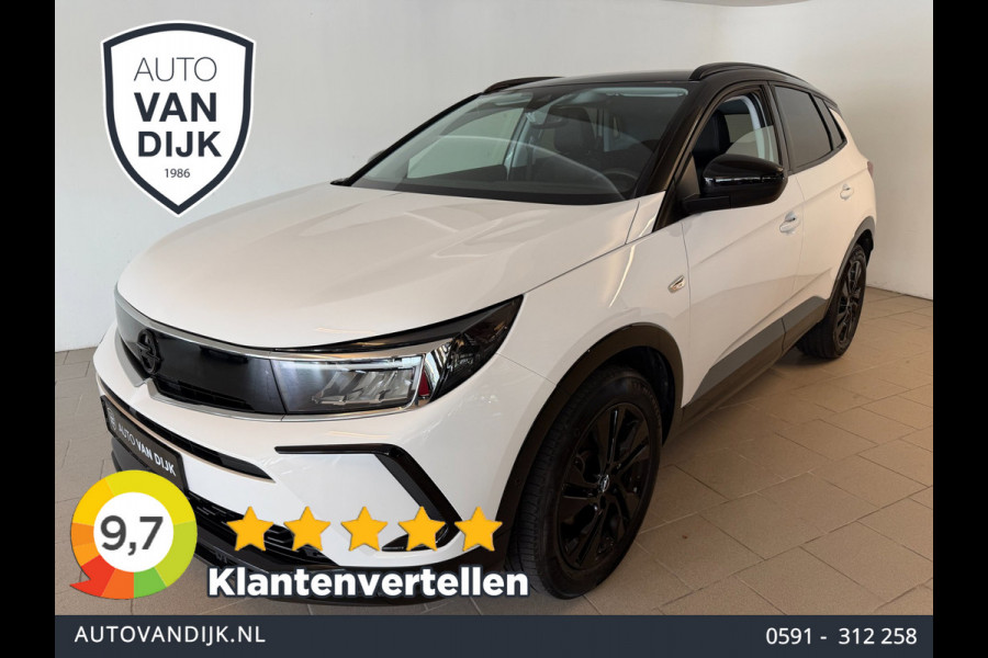Opel Grandland 1.2 Turbo Ultimate 130PK AUTOMAAT AIRCO NAVI CRUISE LED MATRIX STOELVERW CAM PDC TREKHAAK PRIVACYGLAS NIEUWSTAAT