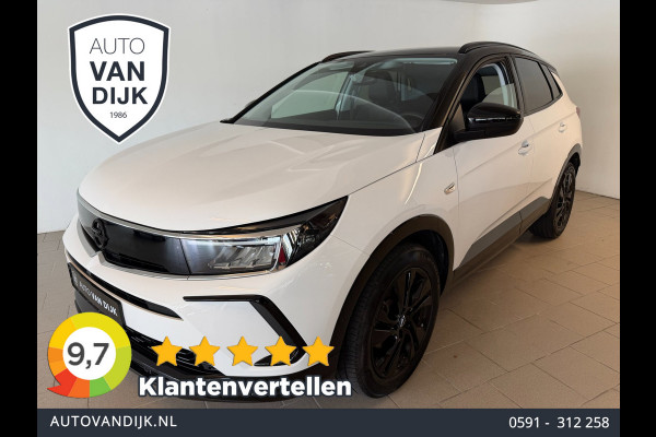 Opel Grandland 1.2 Turbo Ultimate 130PK AUTOMAAT AIRCO NAVI CRUISE LED MATRIX STOELVERW CAM PDC TREKHAAK PRIVACYGLAS NIEUWSTAAT
