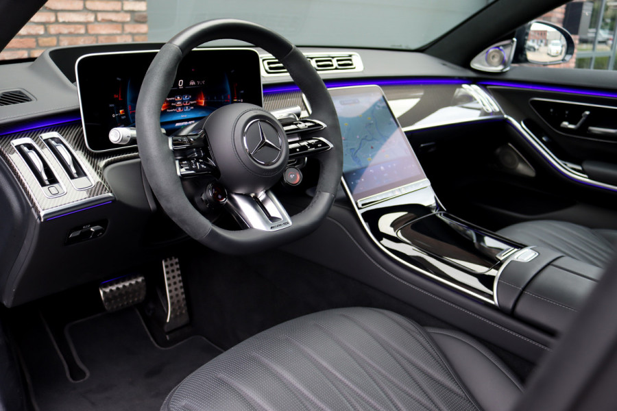 Mercedes-Benz S-Klasse AMG 63 S E Performance | 802pk | Carbon | Achterasbesturing | Chauffeurspakket | Burmester High End | Entertainment+ Achter | Massage | HUD | Kuitmassage | Soft-Close |