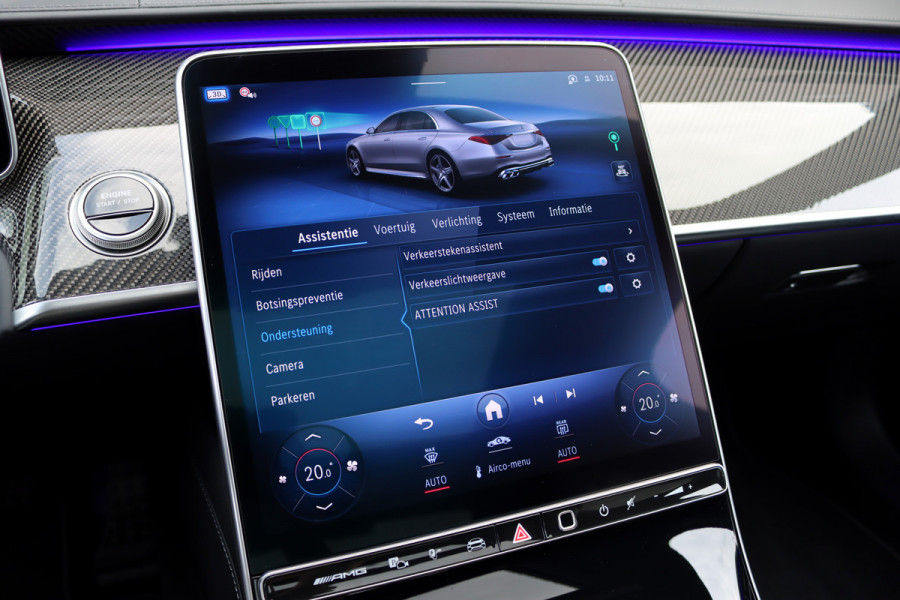 Mercedes-Benz S-Klasse AMG 63 S E Performance | 802pk | Carbon | Achterasbesturing | Chauffeurspakket | Burmester High End | Entertainment+ Achter | Massage | HUD | Kuitmassage | Soft-Close |