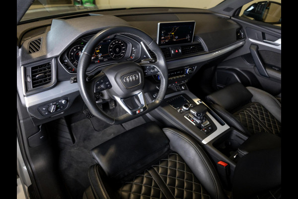 Audi Q5 50 TFSI e quattro S-Line edition SOH 92% / 300pk / Panorama dak / Trekhaak / Rondomzicht camera /