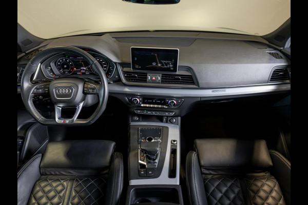 Audi Q5 50 TFSI e quattro S-Line edition SOH 92% / 300pk / Panorama dak / Trekhaak / Rondomzicht camera /