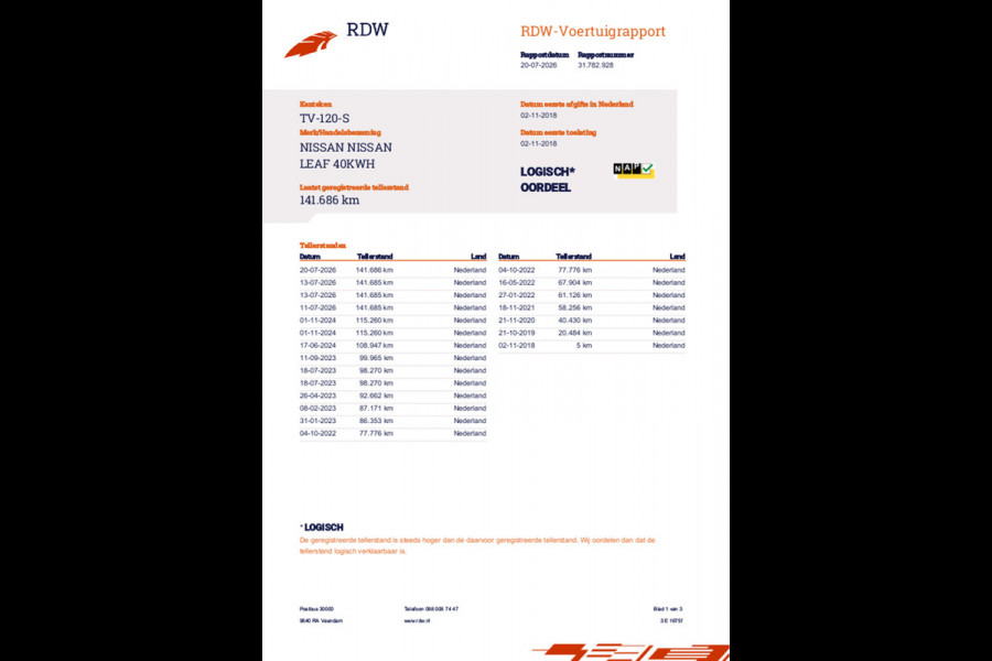Nissan Leaf Tekna 40 kWh - Automaat I Navigatie I Camera 360 I PDC I LED I Leer I Sport velgen I Dealer onderhouden