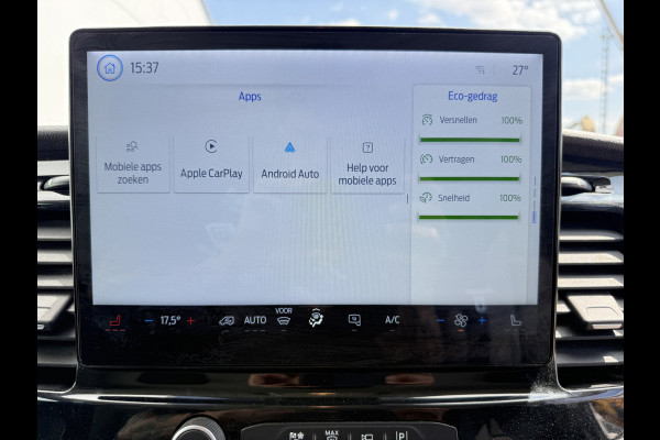 Ford E-Transit 68kWh 184PK L2H3 317km WLTP 97.3% (SOH) BEV Snelladen 360° Camera Climate Control Cruise Control Navigatie Carplay Parkeersensoren v+a