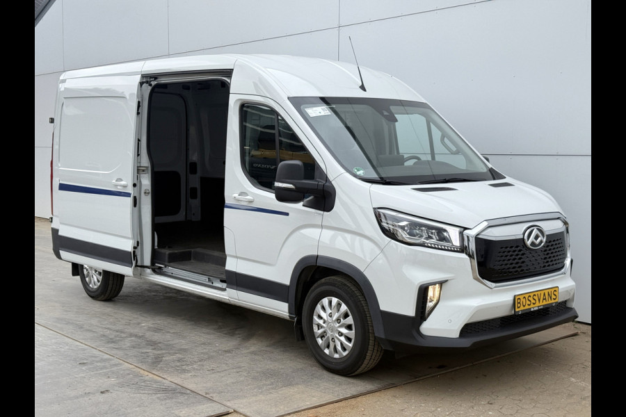 Maxus eDeliver 9 72kWh 204PK Elektrisch 72kWh 280km WLTP L3H2 ACC Stoelverwarming Snelladen LED Carplay Parkeersensoren v+a Airco BPM Vrij
