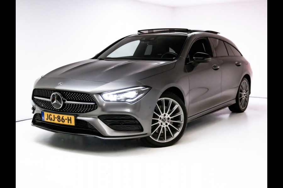 Mercedes-Benz CLA-Klasse Shooting Brake 250 e AMG Line Night Pack 218 PK | Panoramadak | 19 inch | Stoelverwarming | Navigatie | Sfeerverlichting Camera, Car-play, Afn. trekhaak, Multibeam led