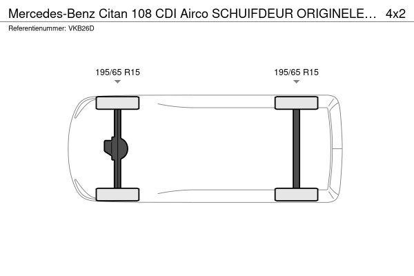 Mercedes-Benz Citan 108 CDI Airco SCHUIFDEUR ORIGINELE LAGE KILOMETERSTAND