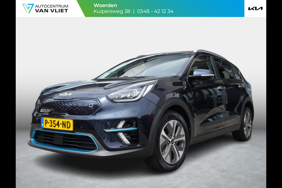 Kia e-Niro DynamicPlusLine 64 kWh | SOH 97,1% | 3Fase | Cruise | Clima | Carplay | Keyless | Schuif-kanteldak | Stoel-stuurverwarming | Navi |