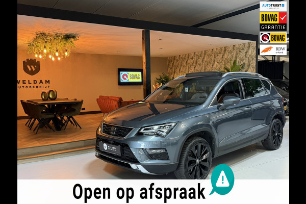 Seat Ateca 1.5 TSI Xcellence|Pano|Alcantara|19" Zwarte Velgen|360° Camera|Keyless|Sfeerverlichting|Virtueel Cockpit|Rijklaar