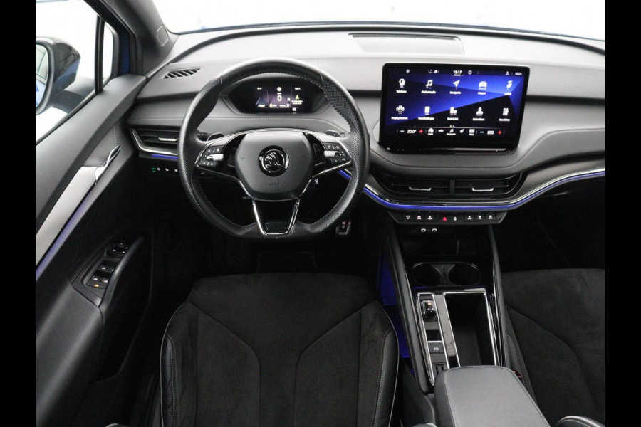 Škoda Enyaq iV 80 Sportline | SOH 92.7% | Leder/alcantara | Stuur/stoel verwarming | Camera | Park assist | Cruise control | Carplay | Sfeerverlichting | 21''