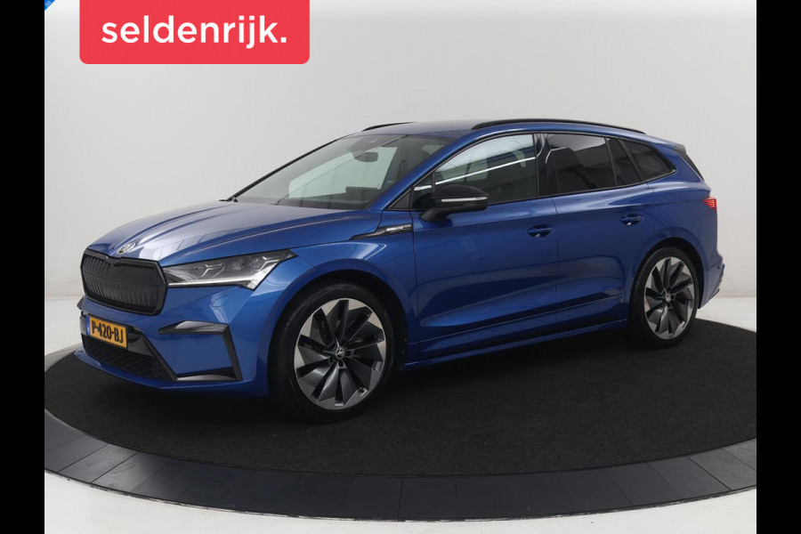 Škoda Enyaq iV 80 Sportline | SOH 92.7% | Leder/alcantara | Stuur/stoel verwarming | Camera | Park assist | Cruise control | Carplay | Sfeerverlichting | 21''